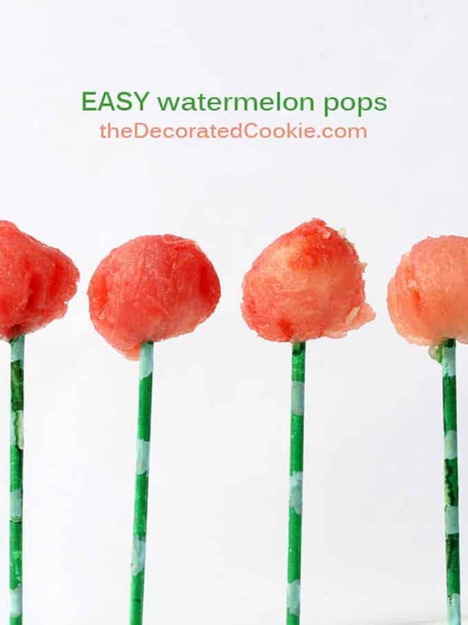watermelon pops for summer